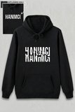 Sevgililer Günü Hanımcı Hediye Baskılı Oversize Kapüşonlu Sweatshirt - Siya