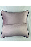 Kadife Biyeli Kırlent Kılıfı 40x40