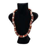 Biem Kemik Kahverengi Kolye