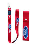 Ford Uyumlu, Kırmızı Renk, Yüksek Kalite Oto Ayna Askısı, Ayna ipi ve Tampon ipi Set