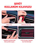 Tüm Araçlara Uyumlu, Evrensel U-Şekilli Araba Klima Çıkışı Dekoratif Yumuşak Şerit Aksesuarları