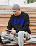 Yazılımcılara Özel Meta Baskılı Sweatshirt, Unisex, Regular Kesim