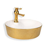 LENA TEZGAHÜSTÜ LAVABO E-5001A (ALTIN)