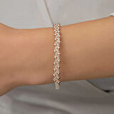 Gümüş Kazaziye Örgü Bileklik