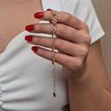 Gümüş Renkli Halka Dorika Kadın Bileklik