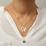 ​Gümüş Rose Dünya Kolye