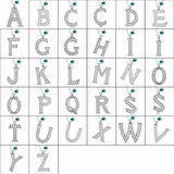 Gümüş Nazar Rodyum L Harfi Kadın Kolye