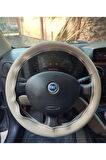 DİKİŞLİ DİREKSİYON KILIFI BEJ DERİ SİYAH DİKİŞLİ FIAT DOBLO İÇİN HIZLI KARGO