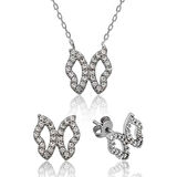 Gümüş Kelebek Kadın Set