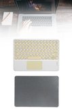 Touchpad Tüm Cihazlara Uyumlu Bluetooth Klavye Touchpad Slim Kablosuz Wifi Q Klavye