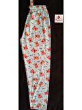 Açık Mavi Ayıcıklı ve Kalp Desenli Pijama Altı Açık Mint Yeşili-BK010003