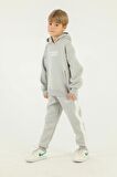 Kapüşonlu Kargo Cepli Baskı Detaylı Erkek Çocuk Eşofman Takımı