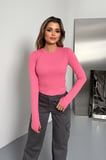 Balenbi Kadın Buzzy Parmak Geçmeli Bisiklet Yaka Basic Body 1130