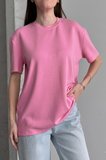 Balenbi Kadın Modal Bisiklet Yaka Basic Yarım Kollu T-Shirt 1211