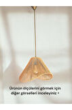 HASIR EL YAPIMI BOHEM ASİMETRİK ŞEKİLLİ RUSTİK AVİZE