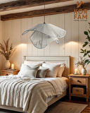 BREEZE MODELİ - HASIR EL YAPIMI BOHEM ASİMETRİK ŞEKİLLİ RUSTİK AVİZE