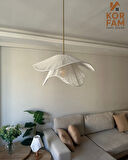 BREEZE MODELİ - HASIR EL YAPIMI BOHEM ASİMETRİK ŞEKİLLİ RUSTİK AVİZE