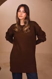 Balenbi Kadın Bisiklet Yaka Salaş Kesim Basic Yumoş Triko Tunik 8553 - Premium Seri