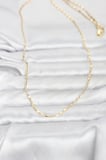 CM 14K Gold Renk Lazerli Zincir Model 60 cm Kadın Kolye