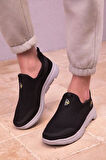 Bağcıksız Aqua Ortopedik Taban Fileli Sneaker Spor Ayakkabı