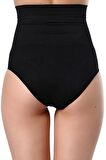 Kadın Uzun Göbek Toparlayıcı Külot Korse Siyah 2465