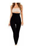 Kadın Siyah Korse Tayt 2125