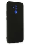 Newface Huawei Mate 20 Lite Kılıf Nano içi Kadife Silikon - Siyah