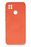 Newface Xiaomi Redmi 9C Kılıf Nano içi Kadife Silikon - Turuncu