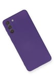 Newface Samsung Galaxy S21 Plus Kılıf Nano içi Kadife Silikon - Mor