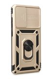 Newface Samsung Galaxy A72 Kılıf Pars Lens Yüzüklü Silikon - Gold