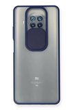Newface Xiaomi Mi 10T Lite Kılıf Palm Buzlu Kamera Sürgülü Silikon - Lacivert