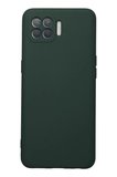 Newface Oppo Reno 4 Lite Kılıf Nano içi Kadife Silikon - Koyu Yeşil