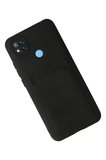 Newface Xiaomi Redmi 9C Kılıf Kelvin Kartvizitli Silikon - Siyah