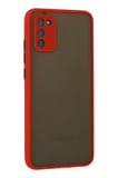 Newface Samsung Galaxy A02S Kılıf Montreal Silikon Kapak - Kırmızı