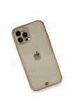 Newface Apple iPhone 12 Pro Kılıf Liva Taşlı Silikon - Pembe