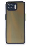 Newface Oppo Reno 4 Lite Kılıf Montreal Silikon Kapak - Lacivert