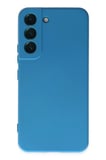 Newface Samsung Galaxy S22 Plus Kılıf Nano içi Kadife Silikon - Mavi
