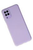 Newface Samsung Galaxy A22 Kılıf Lansman Glass Kapak - Lila