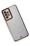 Newface Samsung Galaxy A73 5G Kılıf Liva Lens Silikon - Mavi