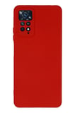Newface Xiaomi Redmi Note 11 Pro Kılıf Nano içi Kadife Silikon - Kırmızı