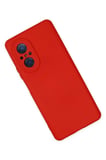 Newface Huawei Nova 9 SE Kılıf Nano içi Kadife Silikon - Kırmızı