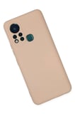 Newface İnfinix Hot 11s Kılıf Nano içi Kadife Silikon - Pudra