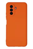Newface Huawei Nova Y70 Kılıf Nano içi Kadife Silikon - Turuncu