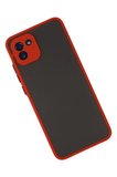 Newface Samsung Galaxy A03 Kılıf Montreal Silikon Kapak - Kırmızı