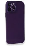 Newface iPhone 14 Pro Max Kılıf PP Ultra İnce Kapak - Mor