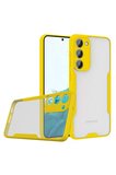 Newface Samsung Galaxy S23 Plus Kılıf Platin Silikon - Sarı