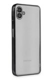 Newface Samsung Galaxy A04 Kılıf Razer Lensli Silikon - Siyah