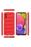 Newface Samsung Galaxy A03S Kılıf Optimum Silikon - Kırmızı