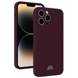 Newface Apple iPhone 13 Pro Max Kılıf Kelvin Kartvizitli Silikon - Derin Mor