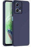 Newface Xiaomi Redmi Note 12 Pro 5G Kılıf Nano içi Kadife Silikon - Lacivert